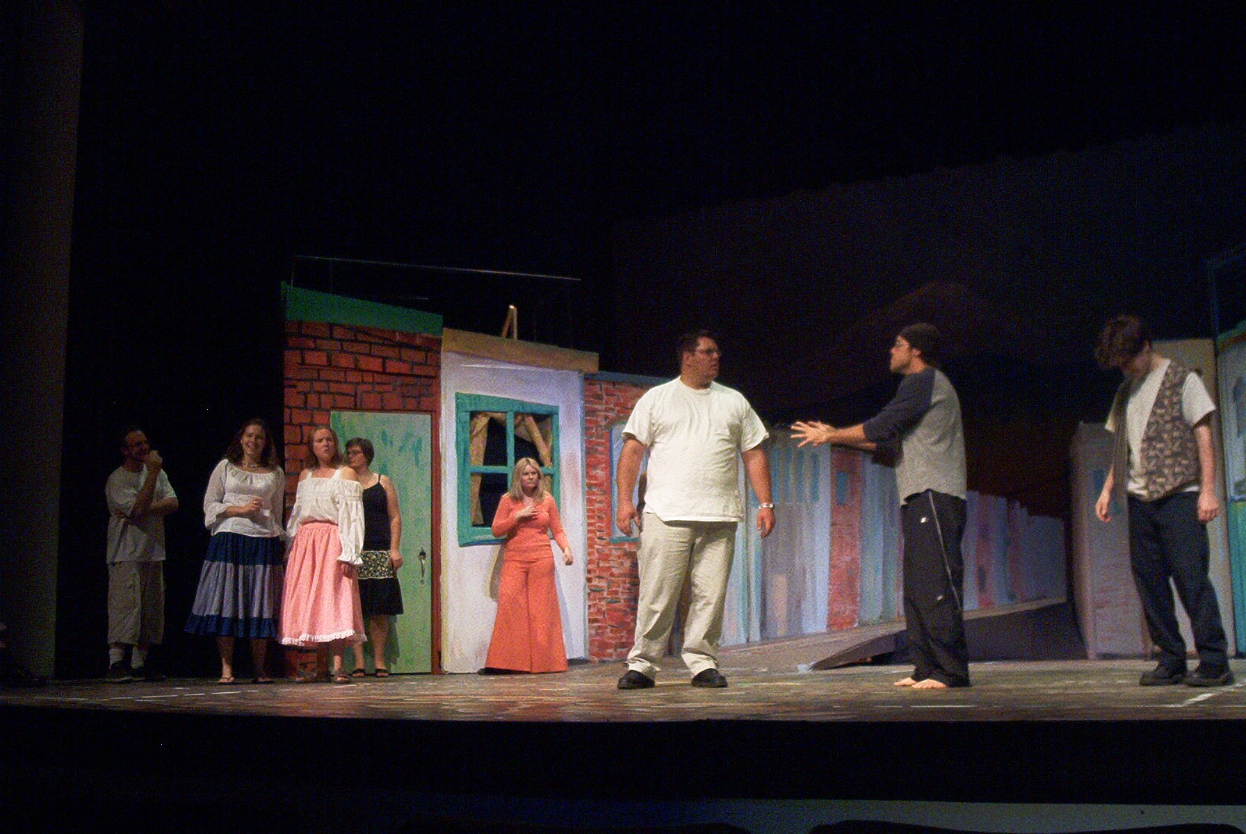 The Cast Rehearses a Scene