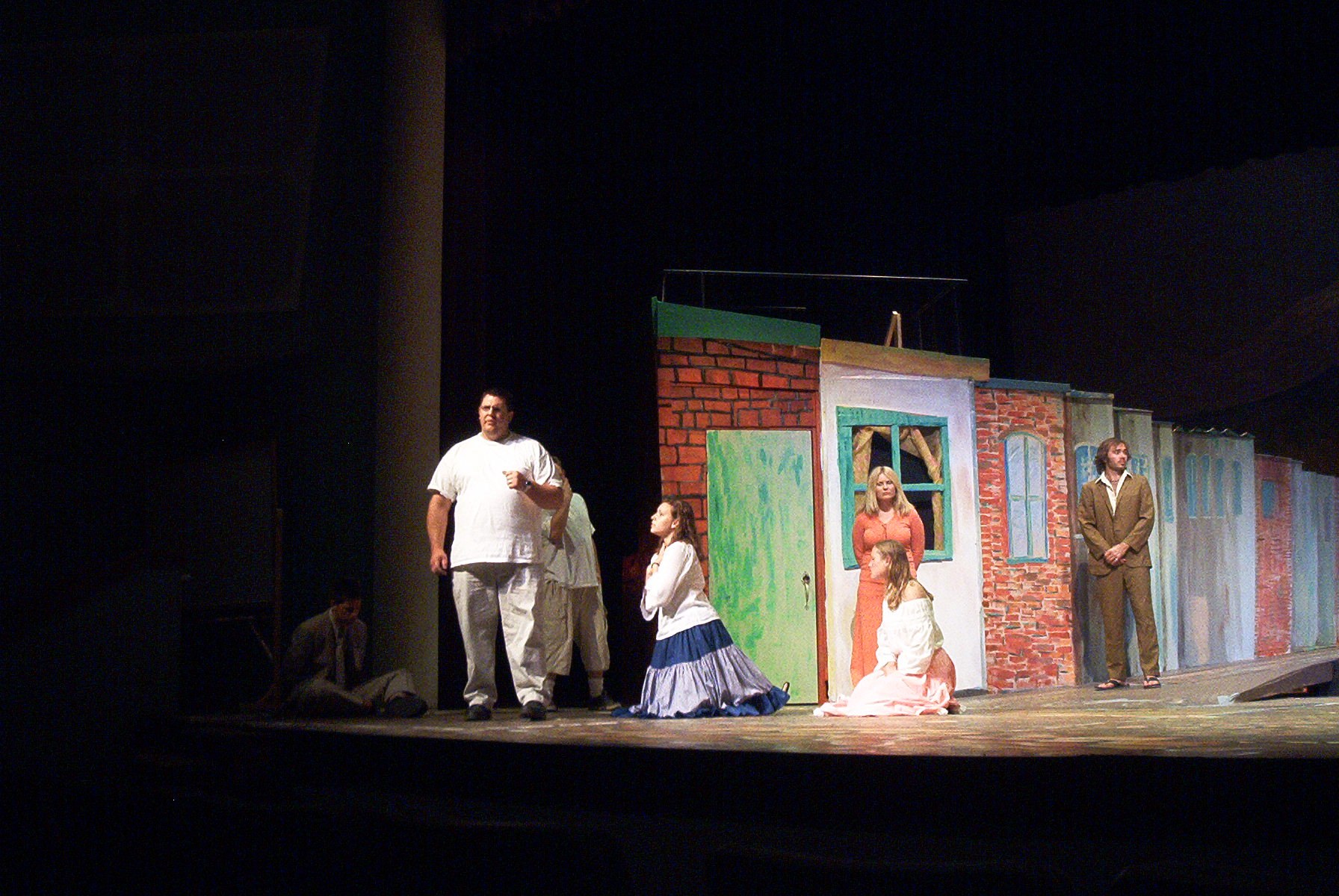 The Cast Rehearses a Scene