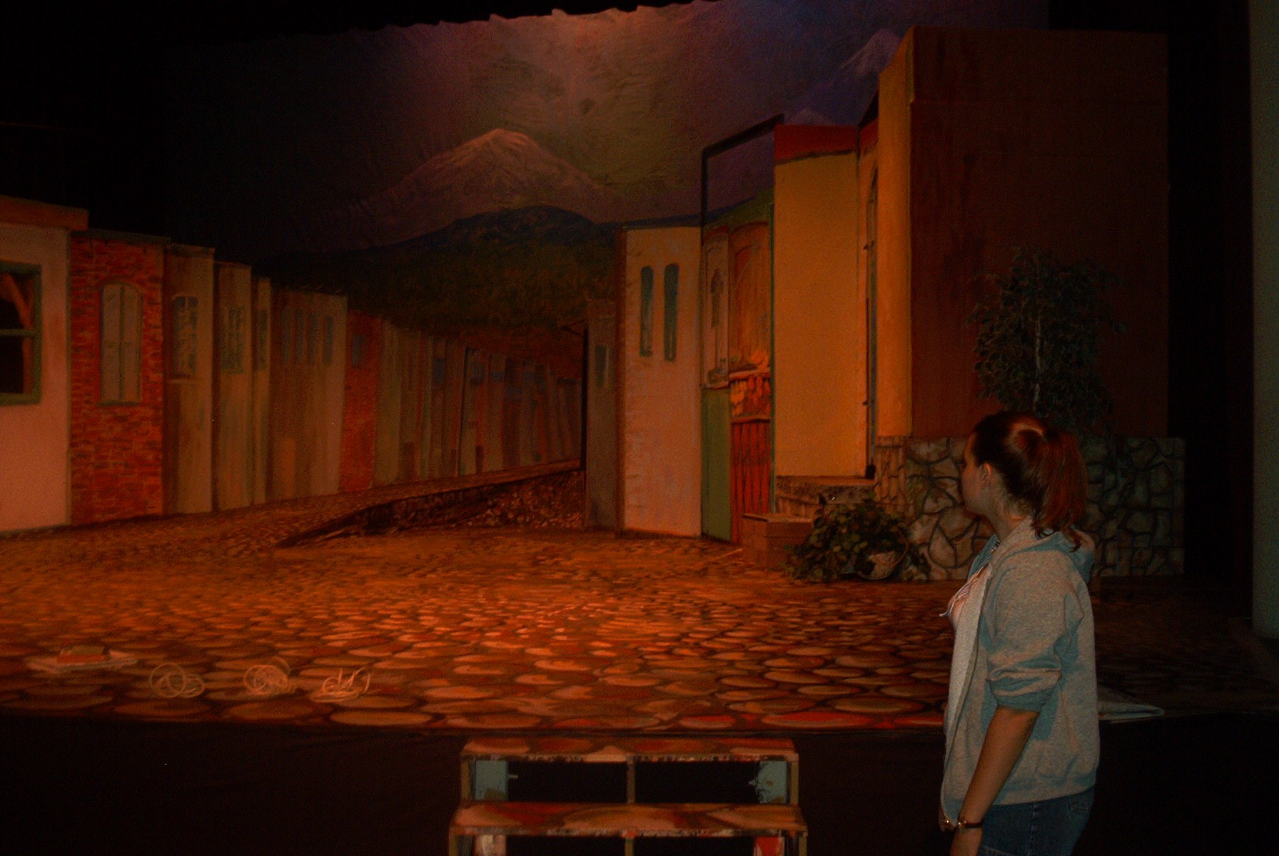 Actress Looking at the Set